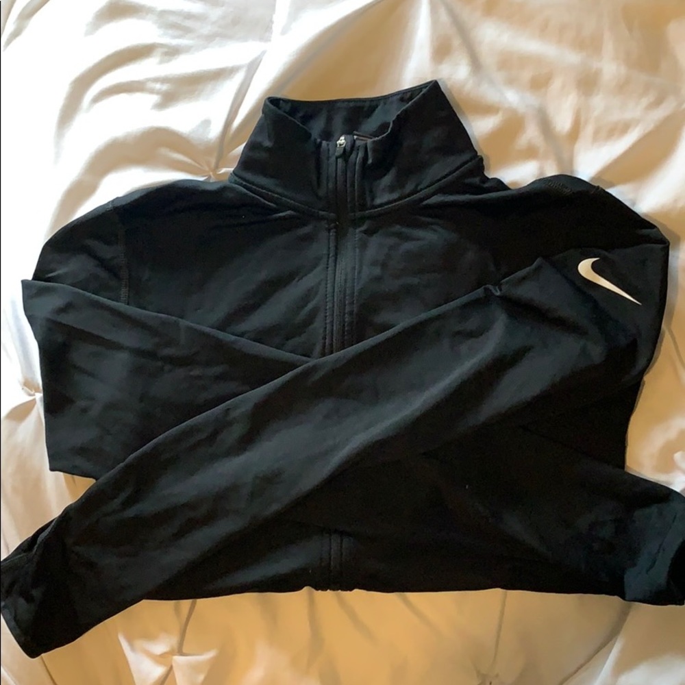 Nike pro black quarter zip size M
